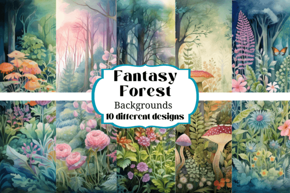 10 Beautiful Fantasy Forest Backgrounds: A Designer's Toolkit