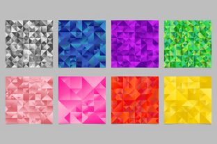 8 Gradient Triangle Backgrounds: Dynamic Geometric Impact
