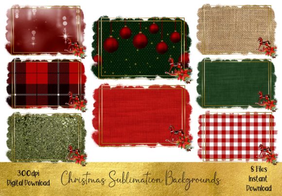 Christmas Sublimation Backgrounds: Festive Design Assets