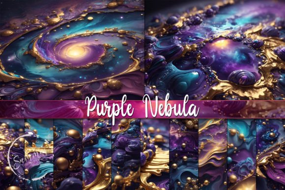 Crafting with the Cosmos: The Shimmering Galaxy Backgrounds Collection
