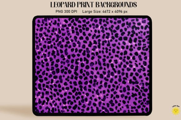 Embrace Bold Style with Purple Leopard Print Backgrounds