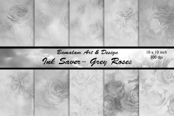Ink Saver - Grey Rose Backgrounds: A Designer's Quiet Ally