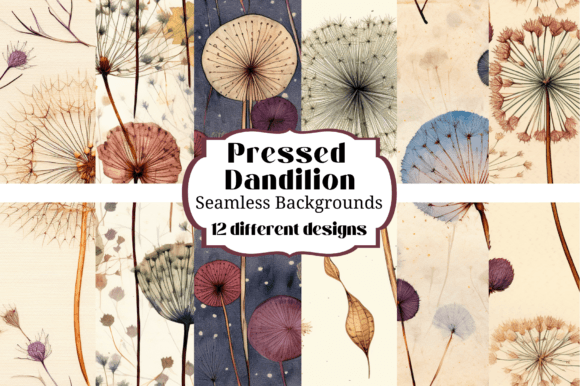 Pressed Dandilion Seamless Backgrounds: A Designer's Secret Weapon