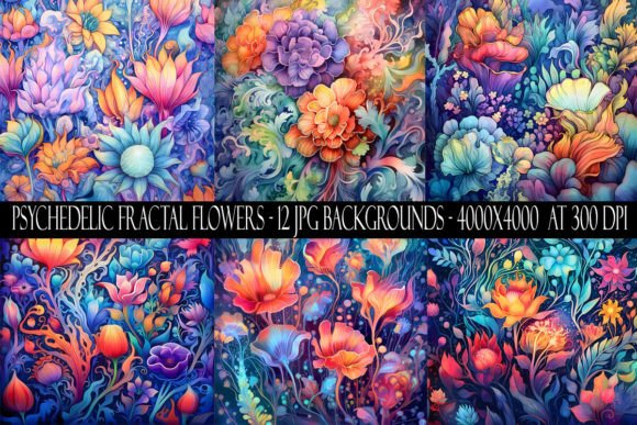 Psychedelic Fractal Flower Backgrounds: A Design Asset Deep Dive