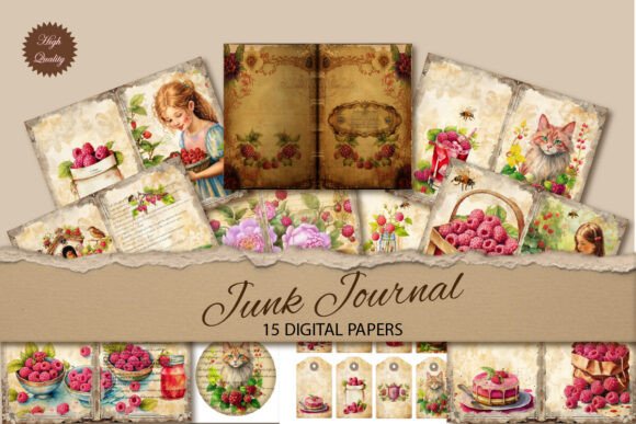 Raspberry Junk Journal Paper Backgrounds: A Creative's Guide