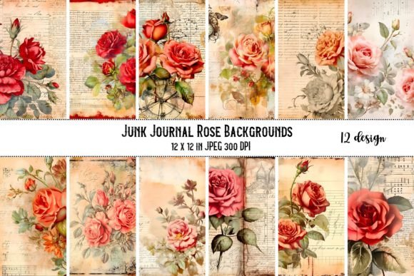 Timeless Appeal: The Allure of Vintage Rose Scrapbook Paper Backgrounds