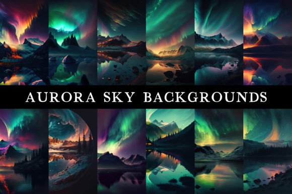 Transform Your Designs with Aurora Sky Backgrounds