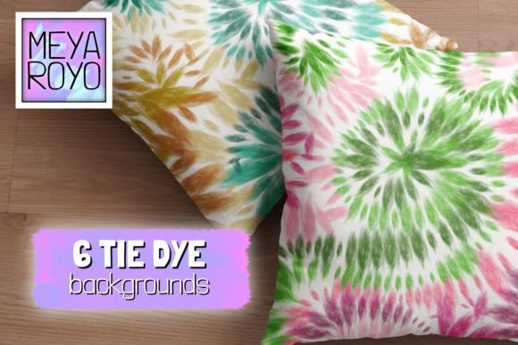Vibrant Projects: The 2 Color Tie Dye Backgrounds Pack